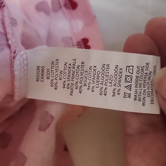 4T TCP Red Heart Babydoll Top Outfit Set - Picture 3 of 6